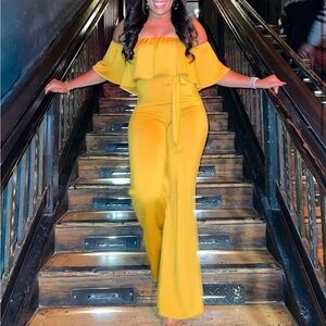 Yellow Jumpsuit: Never Worn